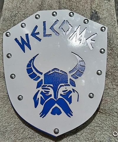 cnc cutting with a fresh coat of powered coating